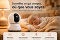 Caméra Surveillance Bébé 360° avec Application